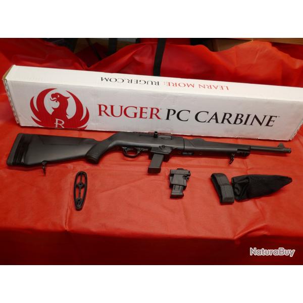 Carabine RUGER PC CARBINE Takedown en 9x19mm, avec chargeurs Glock et Ruger