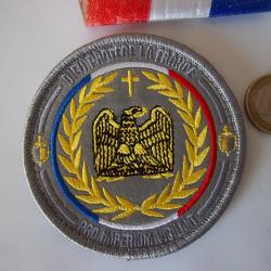 écusson collection aumônier militaire insigne tissu "dieu protège la France"