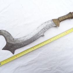 460 ) trés belle cerpe-machette , trés belle lame gravée des 2 cotés
