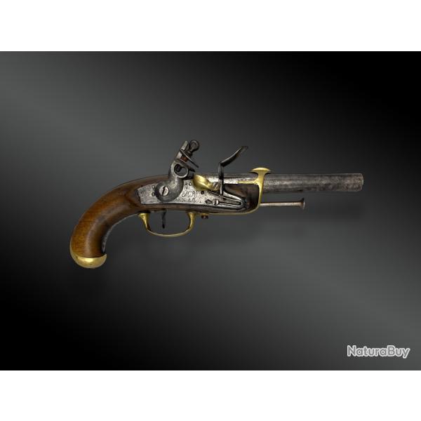 Pistolet de marine, dit de bord modle 1779, 1er type - Manufacture Royale de Tulle.