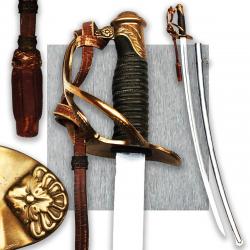 ABL : RARE & MAGNIFIQUE SABRE DE LA CAVALERIE BELGE + DRAGONNE WW1 XIX ORIGINAL