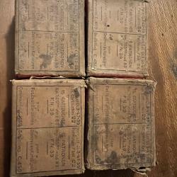 Quatre boîtes de 7.65 Mauser Belge.