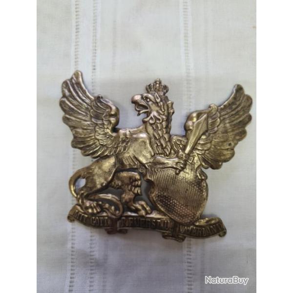 Plaque Badoise pour casque  Pointe en laiton en reproduction   A25.1