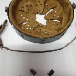 Lot Intérieur de casque Allemand WW2,taille 62+1 jugulaire datée 1942+ 3 rivets,en repro A25.1