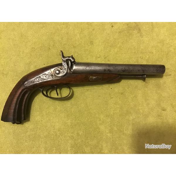 MAGNIFIQUE PISTOLET HOWDAH DE VNERIE CAL 16