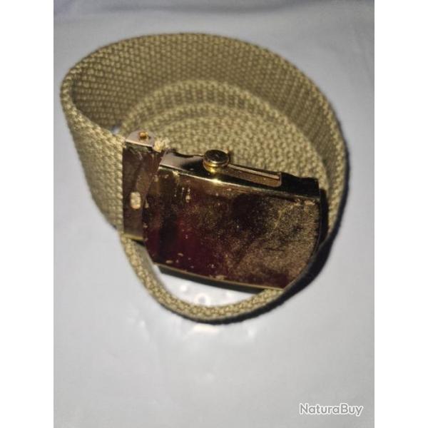 Ceinture de pantalon OFFICIER  US WW2  en reproduction  125cm    A25