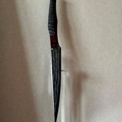 Couteau Gabriel Berthelemy damas plume