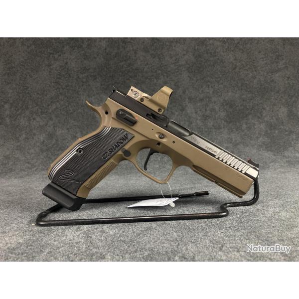 Pistolet CZ 75 Shadow 2 FDE OR "Kit LEUPOLD Delta Point PRO" cal. 9x19 - Occasion