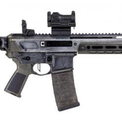 Carabine PSA Custom Jakl 10.5" 5.56 NATO 1/7 Nitride Pistol W/ PSA Custom Flatbow FCG, Romeo 7 Green