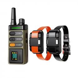 2X Colliers Anti-Aboiement Chien Télécommande 2000m Étanche IPX7 Éducation Canine Respectueuse