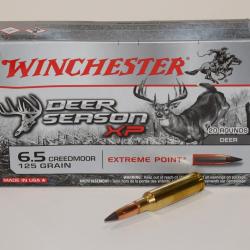 1 boite de 20 cartouches Winchester de calibre 6,5 Creedmoor, 125 grains extreme point