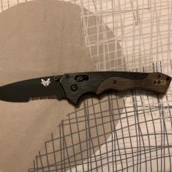 VEND COUTEAU PLIANT BENCHMADE MINI RUKUS 615 BLACKWOOD DESIGN.