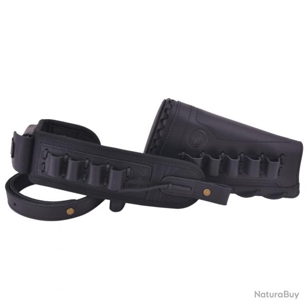 BRETELLE + BUSC CALIBRE 16 - NOIR - DROITIER - LIVRAISON GRATUITE