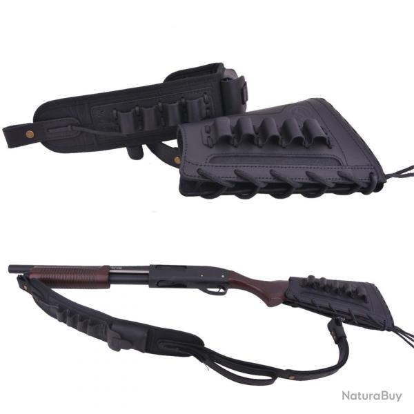 BRETELLE + BUSC CALIBRE 16 - NOIR - GAUCHER - LIVRAISON GRATUITE