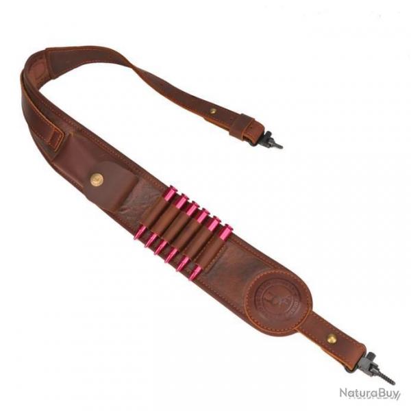 BRETELLE EN CUIR TOURBON POUR CALIBRE 308 30-30 30-06 - LIVRAISON GRATUITE