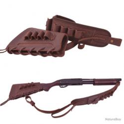 BUSC ET BRETELLE CALIBRE 12 - MARRON - DROITIER - LIVRAISON GRATUITE