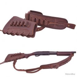 BUSC ET BRETELLE CALIBRE 20 - MARRON - DROITIER - LIVRAISON GRATUITE