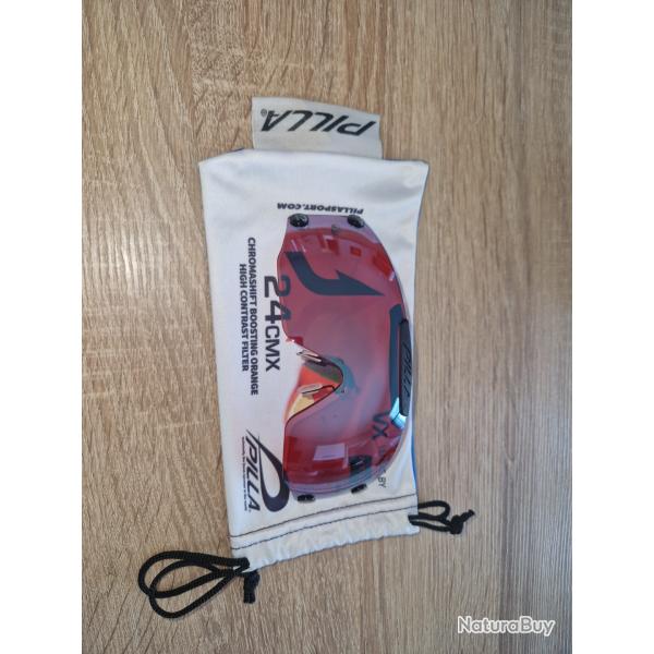 Lunettes ball trap Pilla Cmx24 (marron) pour monture Outlaw X6