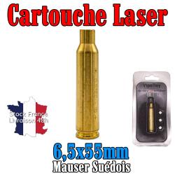 Cartouche laser de réglage calibre 6,5x55 Swede Viperay pile offerte - Envoi rapide depuis la France