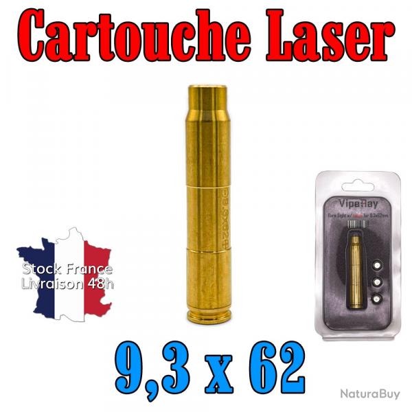 Cartouche laser de rglage calibre 9,3x62 Viperay pile offerte - Envoi rapide depuis la France