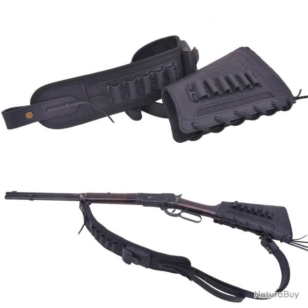 BUSC ET BRETELLE .308 30-06 ETC - NOIR - GAUCHER - LIVRAISON GRATUITE