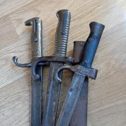 Lot de Baïonnettes.