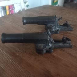 2 canons d'alarme Effaroucheur  MANUFRANCE SAINT ETIENNE  1900