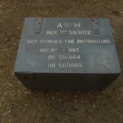 RAF ancienne petite caisse bois GB pour instrument N°1