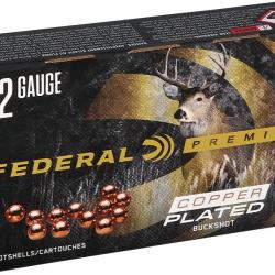 Chevrotines FEDERAL cal.12/70 9 grains cuivrée copper plated par 5