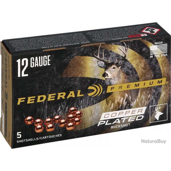Chevrotines FEDERAL cal.12/70 9 grains cuivre copper plated par 50