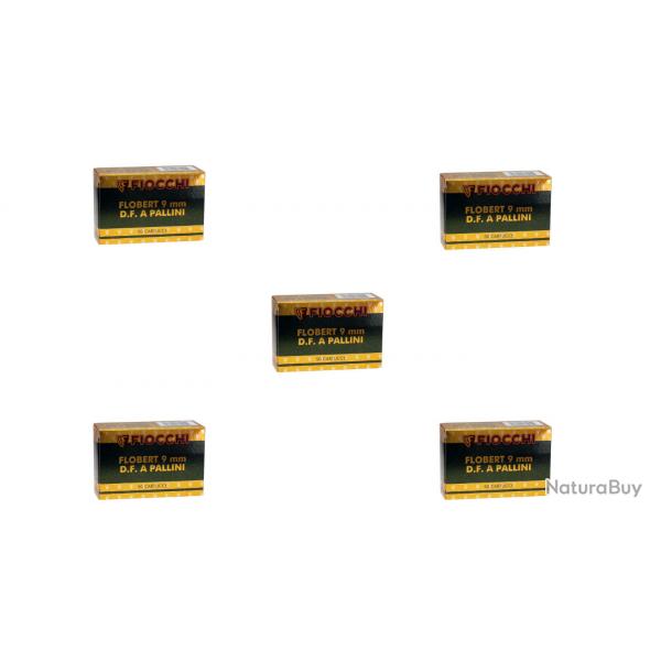 5 Bote de 50 cartouches Fiocchi n9 - calibre 9mm Flobert