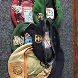 Lot de six bérets armée française