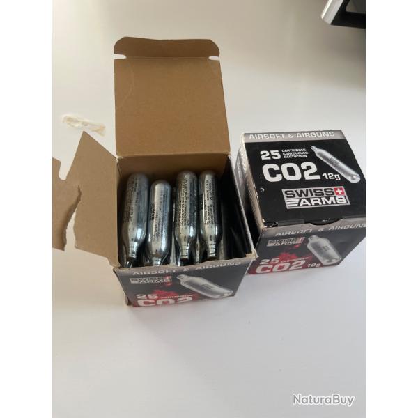 Cartouches CO2 12g SwissArms