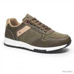 Baskets homme confort Palazo synthétique kaki