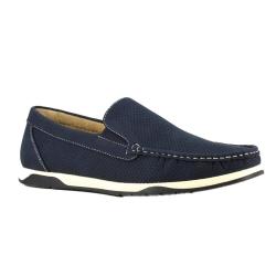 Chaussures bateau facile à enfiler synthétique bleu marine
