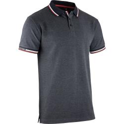 Polo de Travail Manches Courtes LORD Gris Chiné Foncé