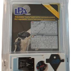 LPA - SPF01HK - Hausse réglable et guidon Pour pistolets H&K P30, P45, SFP9, VP9, VP9 Stricker