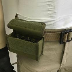 CARTOUCHIÈRE DE CEINTURE À 10 EMPLACEMENTS POUR CARTOUCHES DE CALIBRE 12 - VERT - LIVRAISON GRATUITE