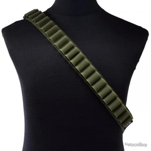 CARTOUCHIRE CEINTURE 26 MUNITIONS CALIBRE 20 - VERT - LIVRAISON GRATUITE