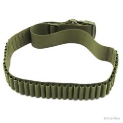 CARTOUCHIÈRE TACTIQUE 50 MUNITIONS CALIBRE RAYÉS - VERT - LIVRAISON GRATUITE