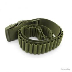 Cartouchière tactique 50 munitions calibre rayés - vert - livraison gratuite