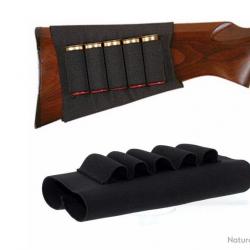CARTOUCHIÈRE DE CROSSE GAUCHER OU DROITIER 5 MUNITIONS CALIBRE 12 - LIVRAISON GRATUITE
