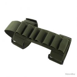 CARTOUCHIÈRE DE CROSSE GAUCHER OU DROITIER - 7 MUNITIONS POUR CALIBRE 12 - VERT- LIVRAISON GRATUITE