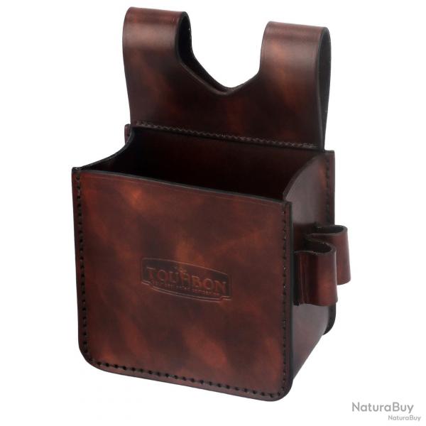 Sacoche en cuir patin pour ball-trap et chasse - LIVRAISON GRATUITE