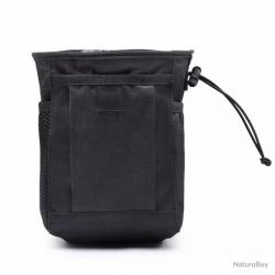 POCHETTE TACTIQUE SYSTÈME MOLLE POUR MUNITIONS OU DOUILLES - NOIR - LIVRAISON GRATUITE