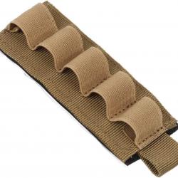 Cartouchière velcro 5 munitions calibre 12 - kaki - livraison gratuite