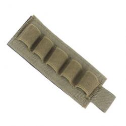 Cartouchière velcro 5 munitions calibre 12 - vert - livraison gratuite