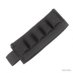 CARTOUCHIÈRE VELCRO 5 MUNITIONS CALIBRE 16 - NOIR - LIVRAISON GRATUITE