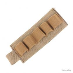 CARTOUCHIÈRE VELCRO 5 MUNITIONS CALIBRE 16 - KAKI - LIVRAISON GRATUITE