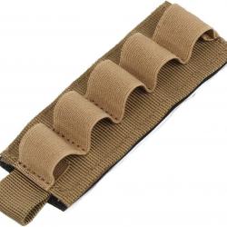 Cartouchière velcro 5 munitions calibre 16 - kaki - livraison gratuite